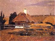 Hut in Popowca on Ukraine unknow artist